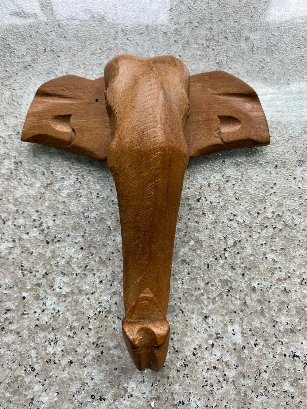 Vintage Hand-Carved Wooden Elephant Hooks